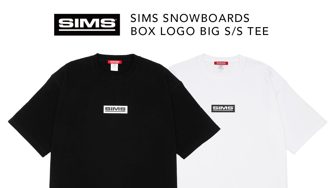 シンプルなSIMSボックスロゴを配置したTシャツが販売開始