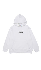 SIMS BOX LOGO BIG HOODIE WHITE