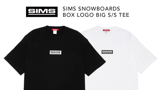 シンプルなSIMSボックスロゴを配置したTシャツが販売開始！