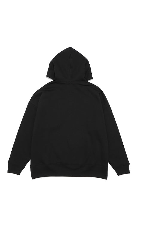 SIMS BOX LOGO BIG HOODIE BLACK