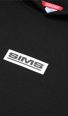 SIMS BOX LOGO BIG HOODIE BLACK