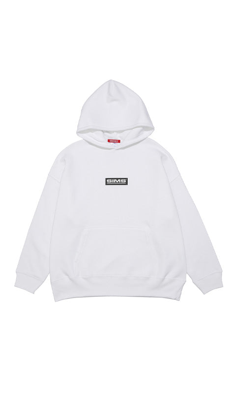 SIMS BOX LOGO BIG HOODIE WHITE – SIMS SNOWBOARDS JAPAN