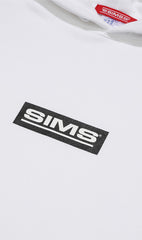 SIMS BOX LOGO BIG HOODIE WHITE